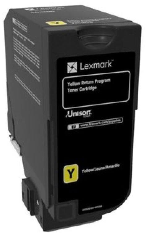 Lexmark 74C20Y0 tonerio kasetė Originalus Geltona 1 vnt