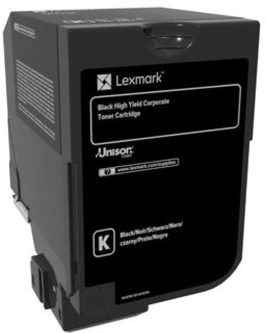 Lexmark Corporate | 74C2HKE | lazerinis Toneris Cartridge | Juodas