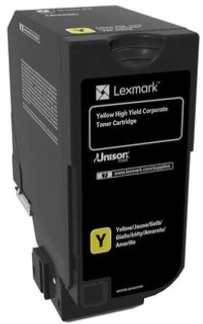 Lexmark 74C2HYE tonerio kasetė Originalus Geltona 1 vnt