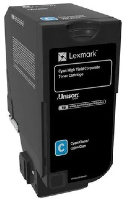 Lexmark 74C2HCE tonerio kasetė Originalus Žydras 1 vnt
