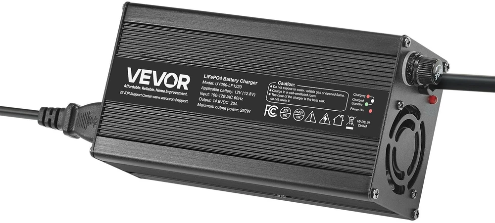 VEVOR 12V 20A ličio baterijų įkroviklis RV