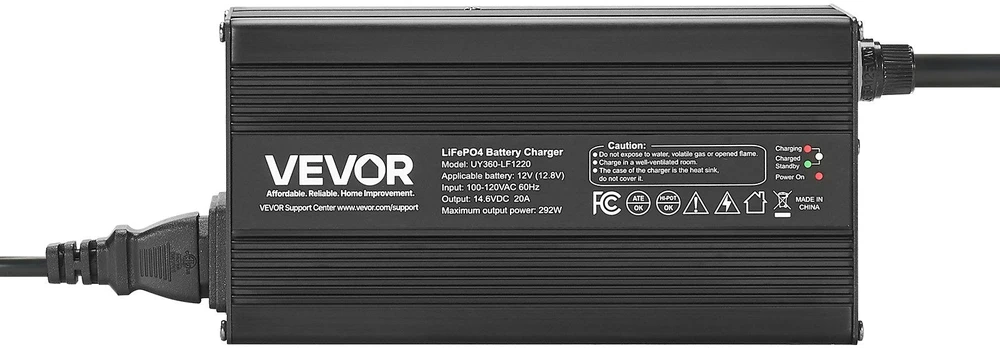 VEVOR 12V 20A ličio baterijų įkroviklis RV