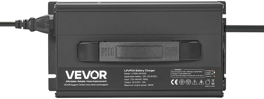 VEVOR 24V 20A ličio baterijos įkroviklis RV