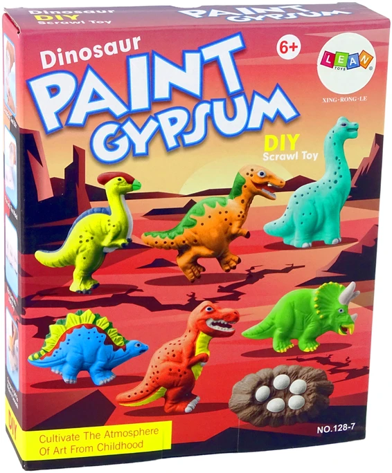 Zestaw Pasidaryk pats rinkinys iš gipso Dinozaurai