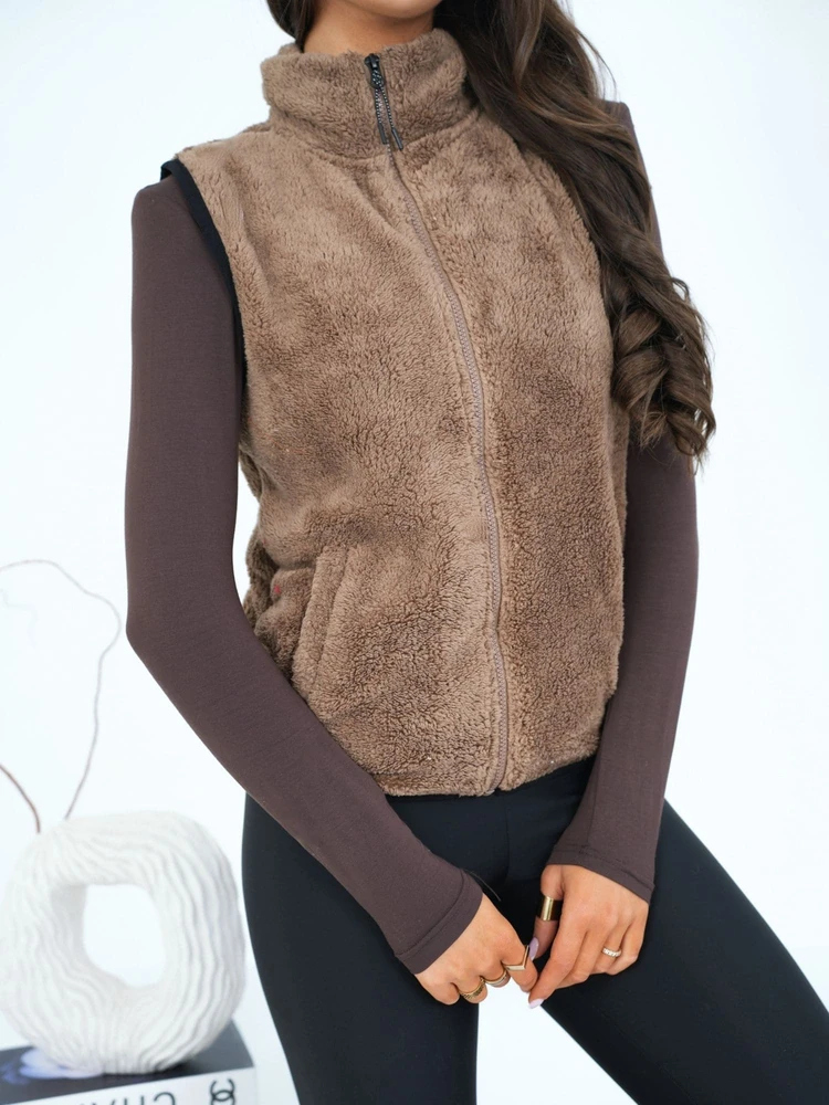 Liemenė moterims-CS-KZ-BT1031.00-ciemny bezowy