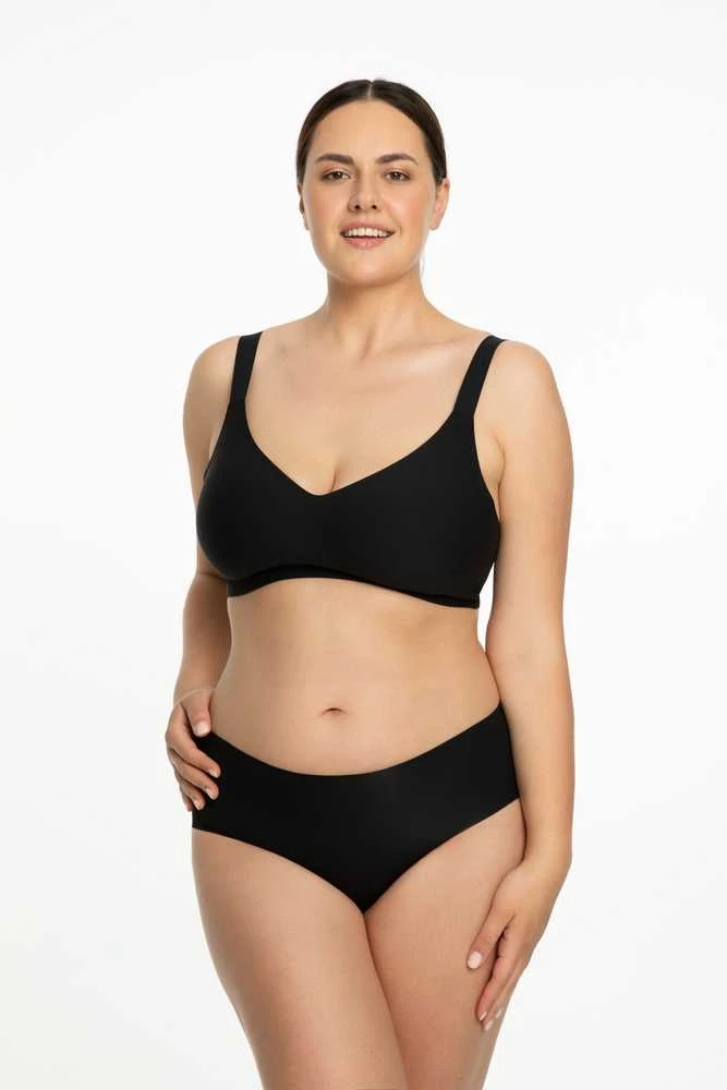 Liemenėlė juoda be lankelių patogi Jelly Bra Comfort