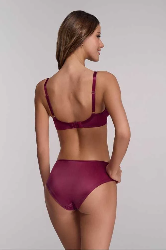 Liemenėlė moteriška bordo nėriniuota Chianti 1396