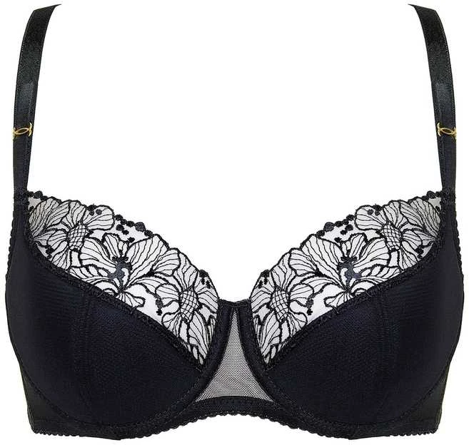 Liemenėlė siuvinėta pusiau paminkštinta Fleur – subtiliam palaikymui ir elegancijai kasdien.