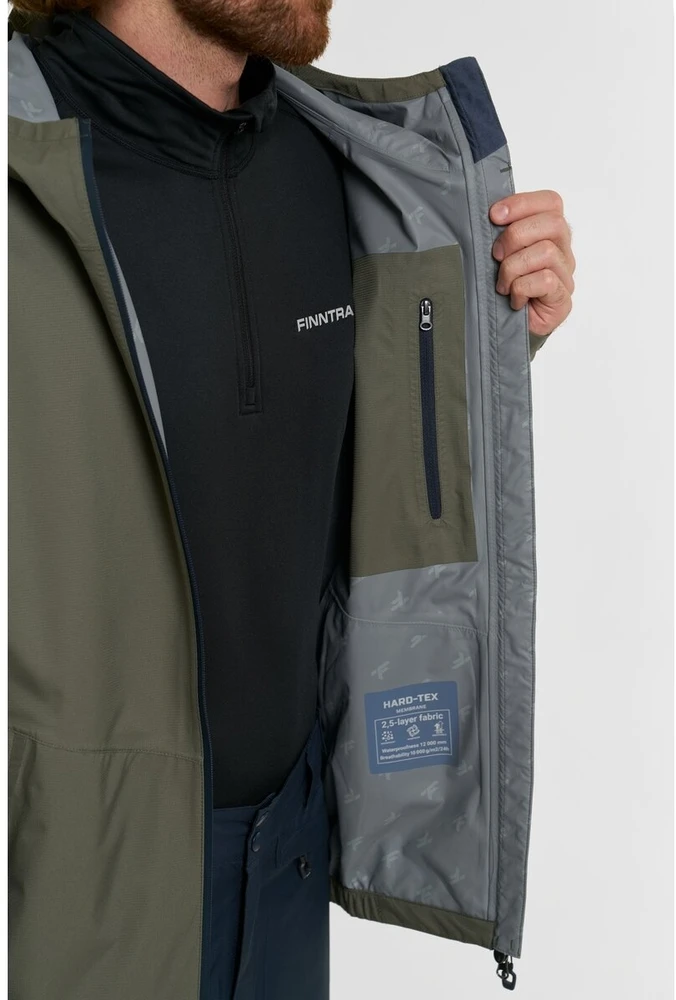Lietaus kostiumas Finntrail OUTDOOR SUIT Khaki 3445, Marškinėlių, džemperių ar striukių dydis: S