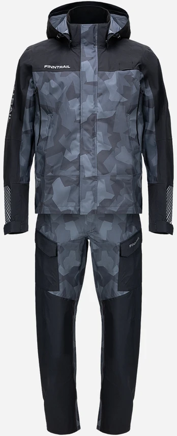 Lietaus kostiumas Finntrail Thor CamoShadowBlack 3421, Dydis: S
