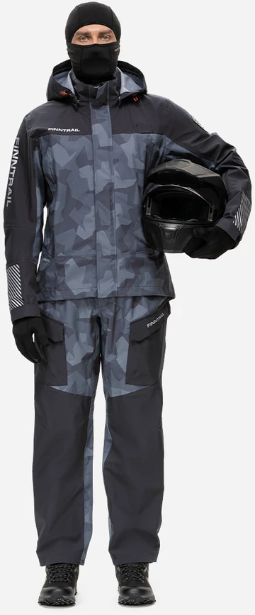 Lietaus kostiumas Finntrail Thor CamoShadowBlack 3421, Dydis: S