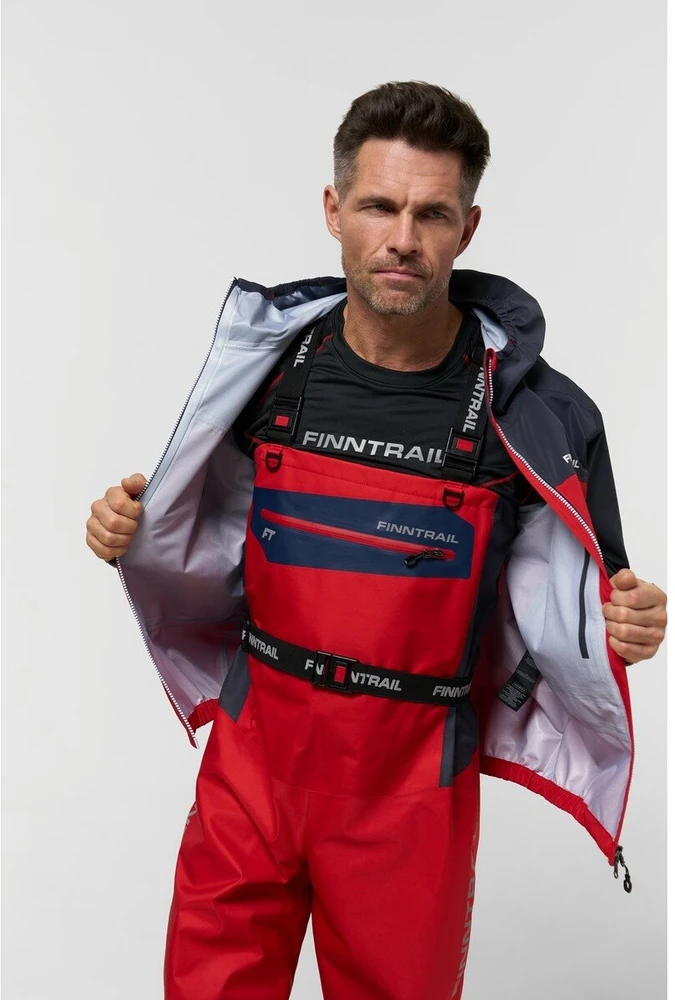 Lietaus striukė Finntrail APEX Raudona 4027, Dydis: XS
