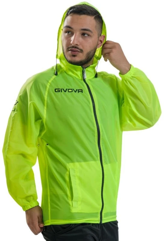Lietaus striukė Givova Rain Basico, fluorescencinė