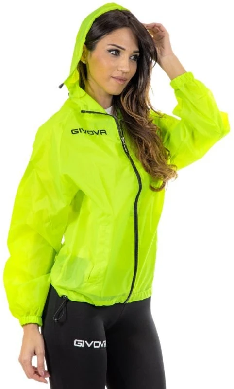 Lietaus striukė Givova Rain Basico, fluorescencinė