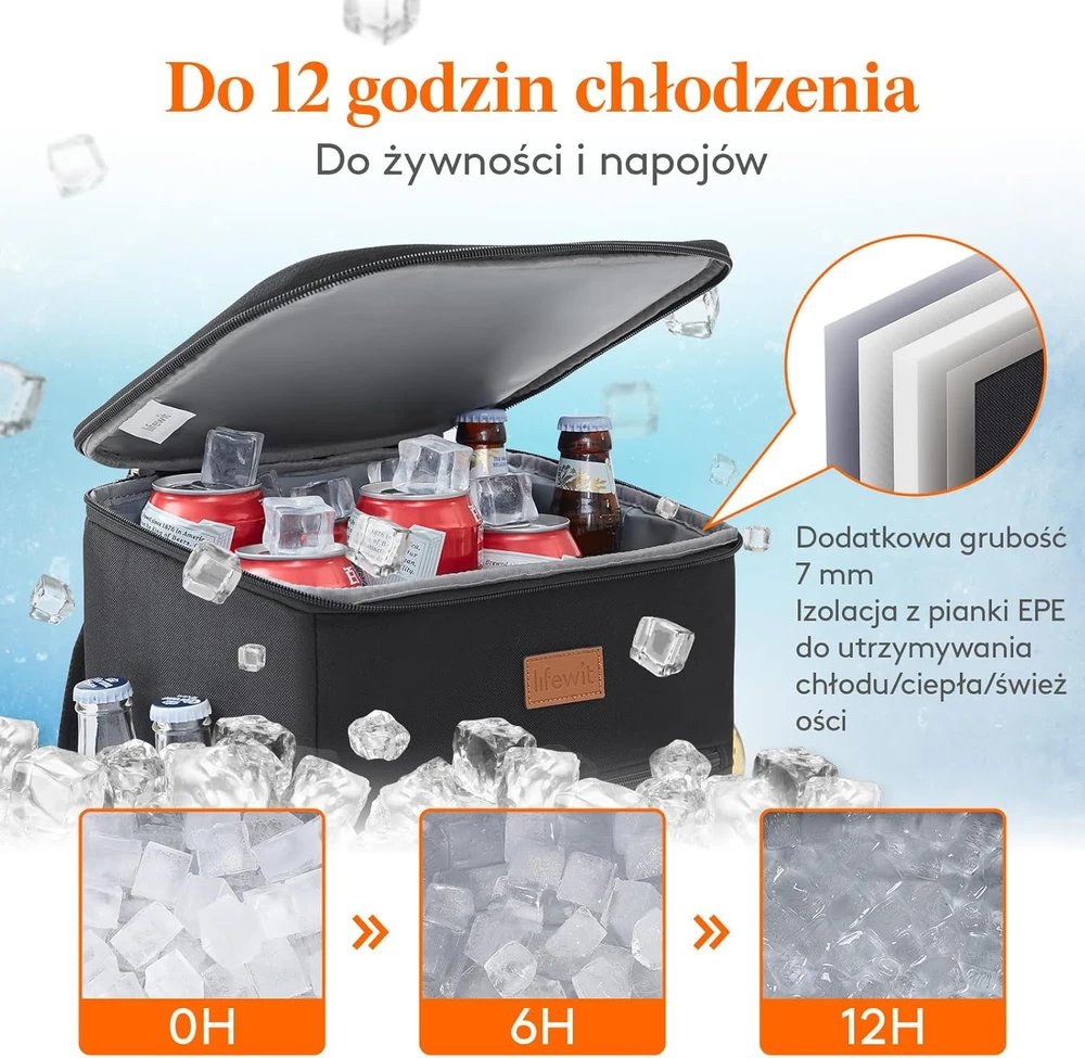 Lifewit termoizoliacinė kuprinė 24 l, atspari vandeniui, YOLF230046