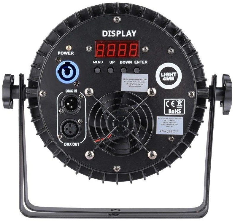 LIGHT4ME ALU QUAD PAR 18x6W RGBW - sceninis prožektorius