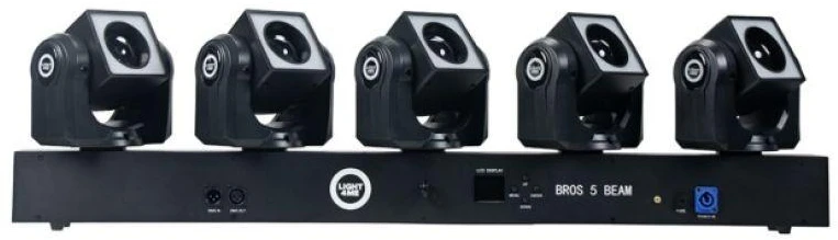 L4M LIGHT4ME BROS 5 SPINDULIŲ LED efektas su 5 judančiomis galvutėmis