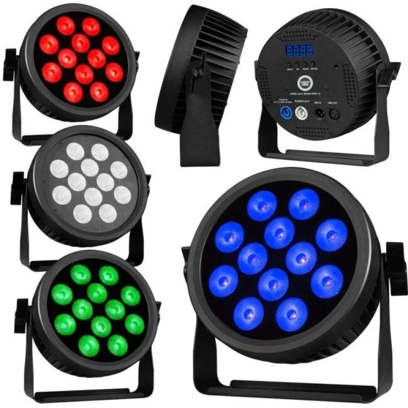 L4M LIGHT4ME CREE ALU QUAD PAR 12 PAR prožektorius