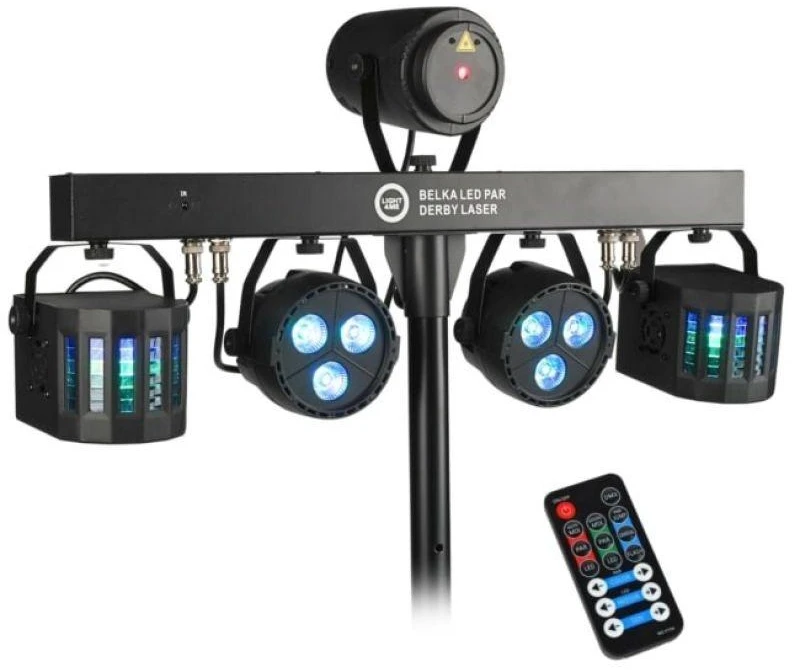 LIGHT4ME Belka LED Par Derby lazerinis - lighting kit
