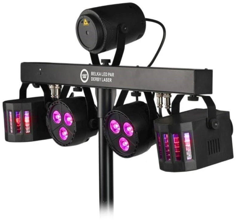 LIGHT4ME Belka LED Par Derby lazerinis - lighting kit