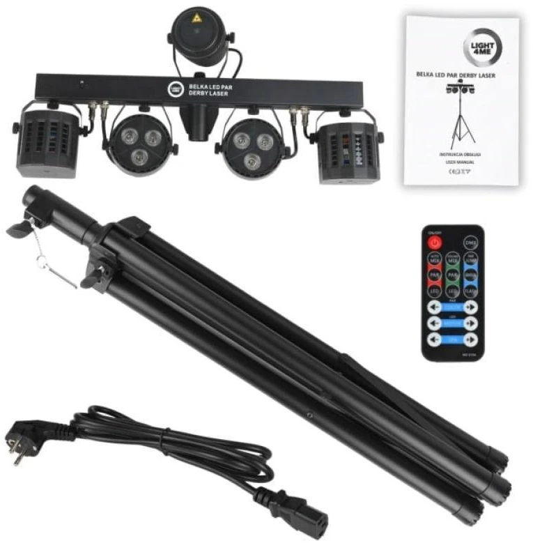 LIGHT4ME Belka LED Par Derby lazerinis - lighting kit