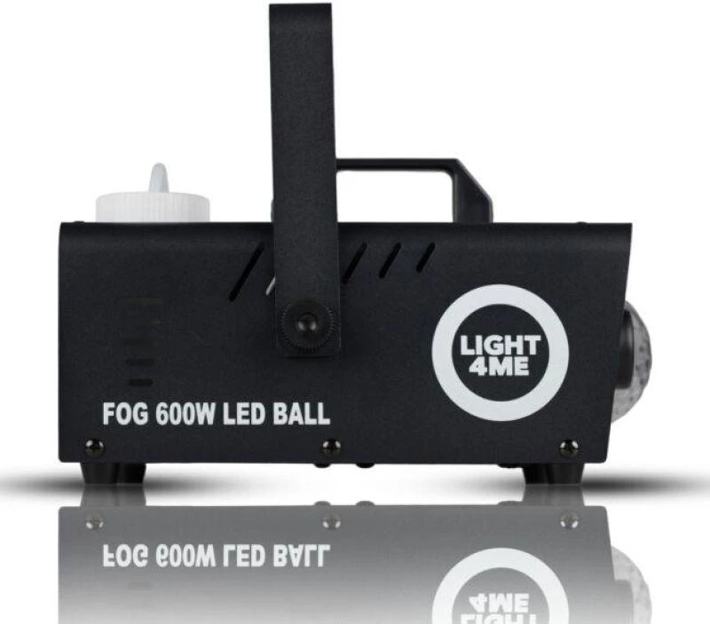 LIGHT4ME rūko 600 W LED rutulys - dūmų ir rūko mašina su apšviestu dūmų efektu + disko rutulys