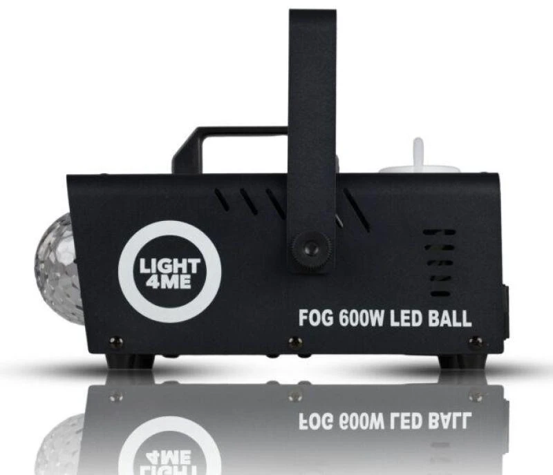 LIGHT4ME rūko 600 W LED rutulys - dūmų ir rūko mašina su apšviestu dūmų efektu + disko rutulys