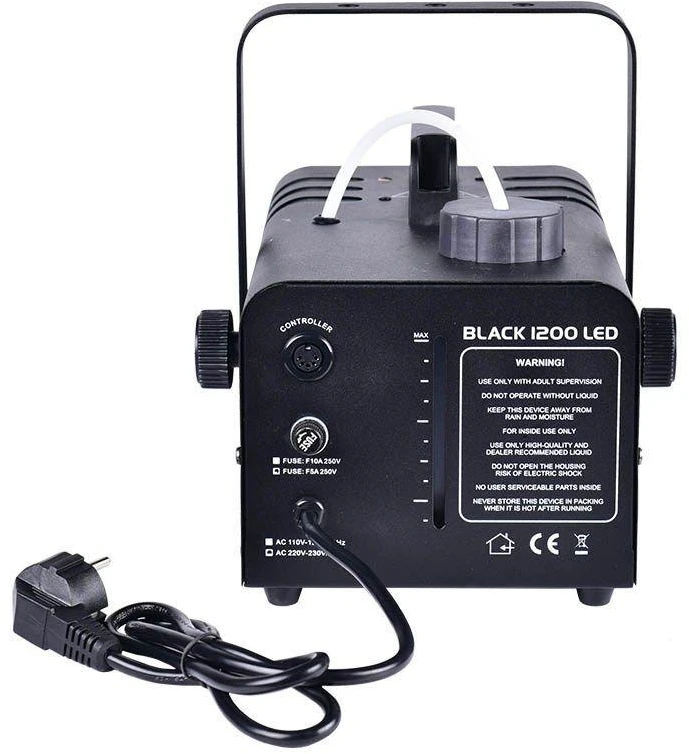 LIGHT4ME Juodas 1200 LED - fog smoke generator