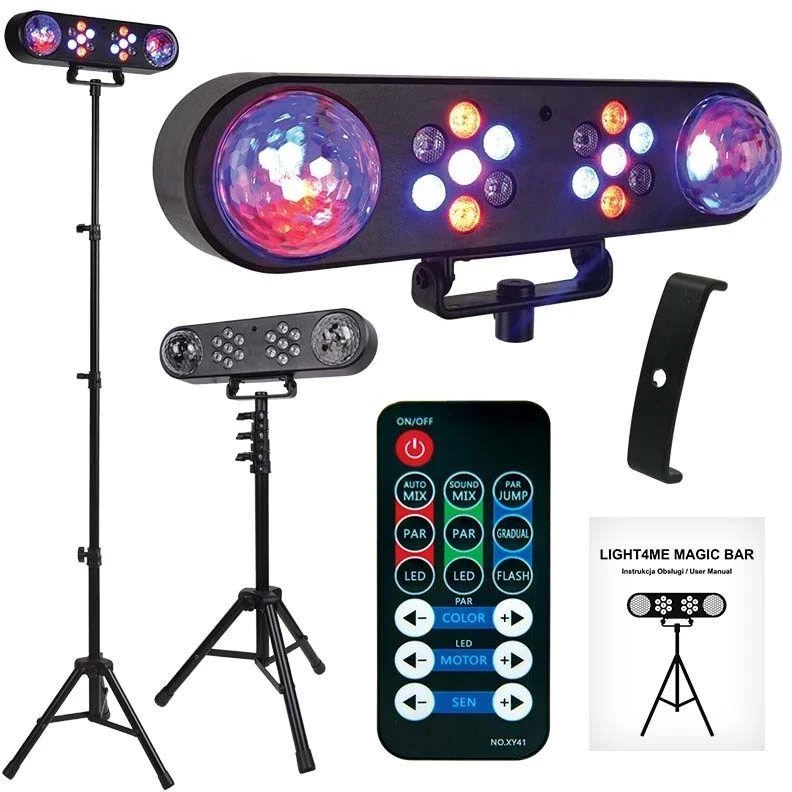 L4M LIGHT4ME MAGIC BAR disko rutulys LED PAR efektas + stovas