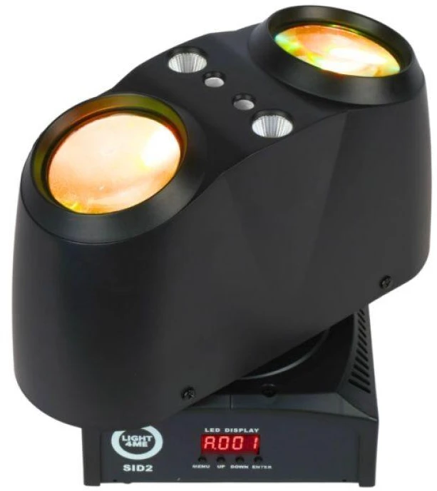 „Light4Me SID2“ – 4 viename LED daugiafunkcis šviesos diodų šviestuvas + spindulio / lazerio / stroboskopo efektas