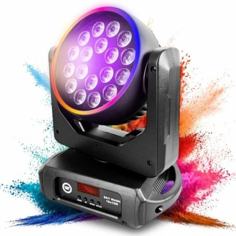 Carruzzo LIGHT4ME SKY WASH 18x10W RGBW judančios galvutės plovimo funkcija