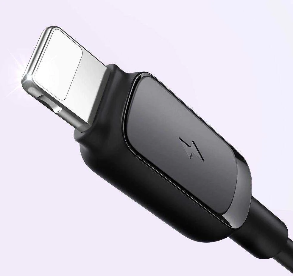 „Joyroom Multi-Color Series A14 Lightning“ / USB-A 2.4A 1.2 m laidas - Juodas