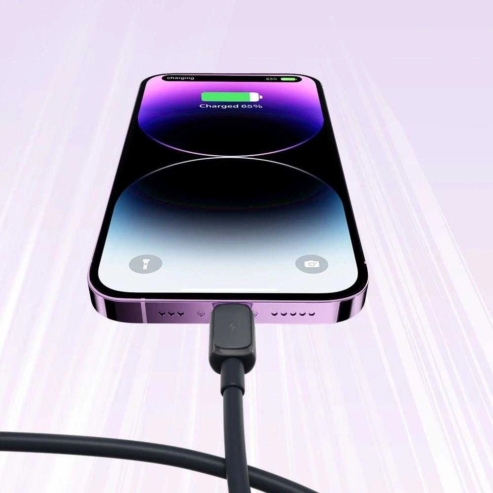 „Joyroom Multi-Color Series A14 Lightning“ / USB-A 2.4A 1.2 m laidas - Juodas