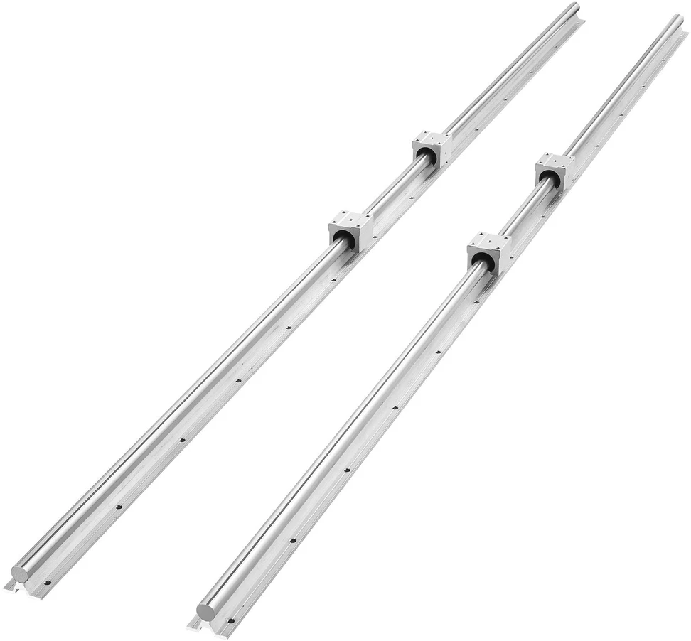VEVOR Linearinis bėgelis SBR20 2000 mm, 4 guoliai