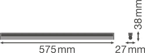 Pakabinamas šviestuvas Ledvance Linijinis šviestuvas COMPACT BATTEN 600 10 W 4000 K