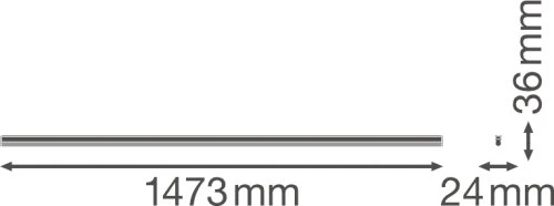 Ledvance Linijinis šviestuvas COMPACT HIGH OUTPUT 1500 25 W 3000 K