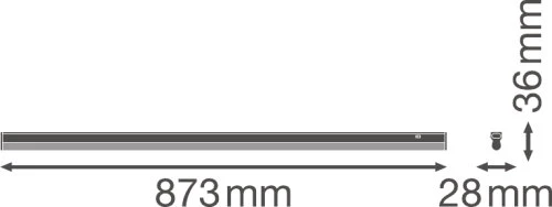 Pakabinamas šviestuvas Philips Linijinis šviestuvas COMPACT, su jungikliu 900 12 W 4000 K