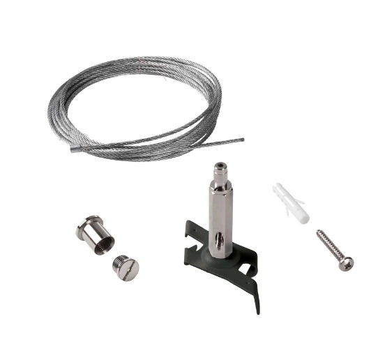 LINK TRIMLESS pakabinimo komplektas 3 m, juodas, 243283