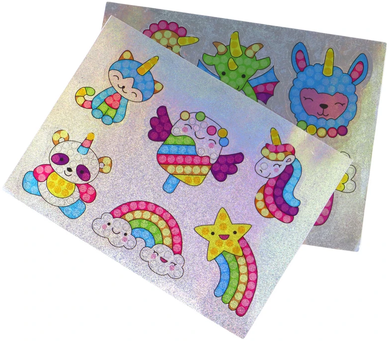 Lean Toys Vaikiškas deimantinių lipdukų rinkinys su priedais