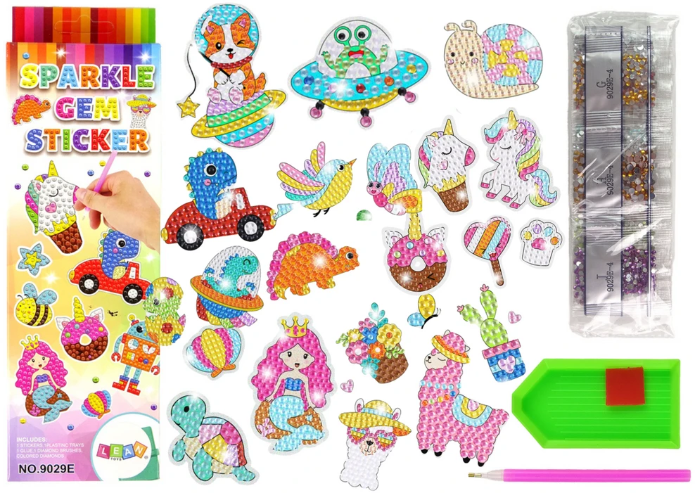 Lean Toys Deimantinis Siuvinėjimo Lipdukų Rinkinys