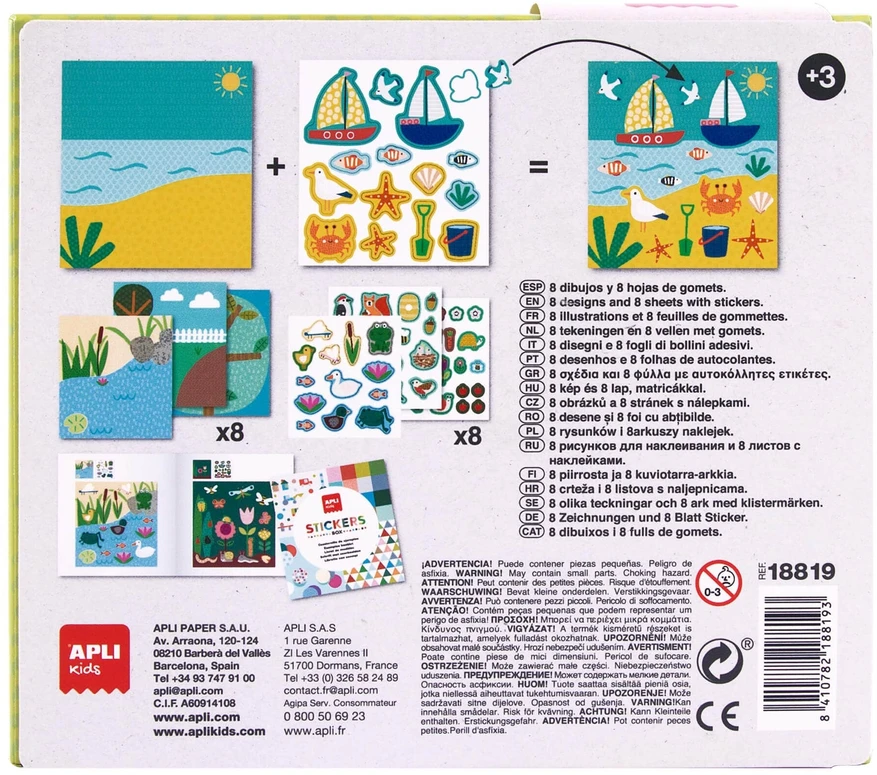 Dėlionė Apli Kids Lipdukų žaidimas „Forest“