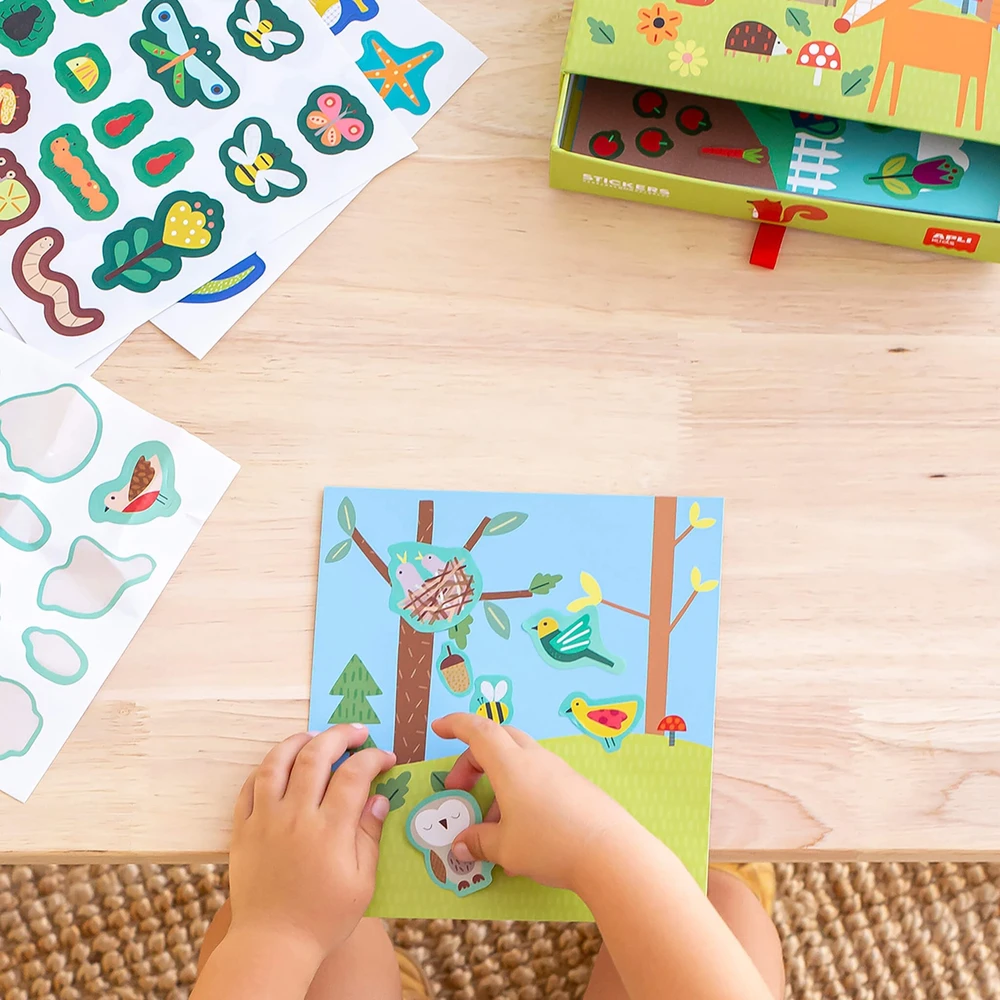 Dėlionė Apli Kids Lipdukų žaidimas „Forest“