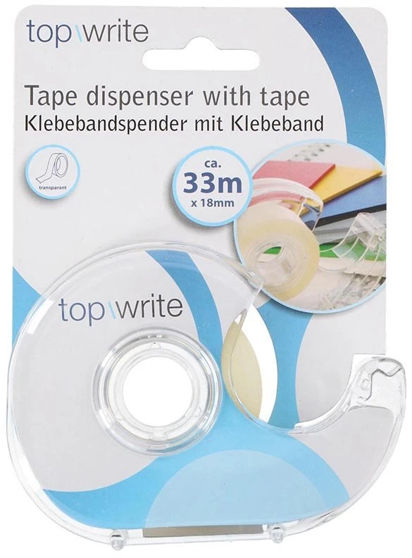 Topwrite - Set of dispenser + adhesive tape