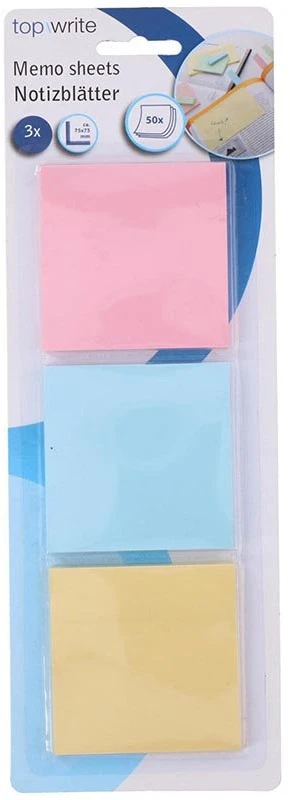 Topwrite – lipnių lapelių rinkinys, 3x 50 vnt.