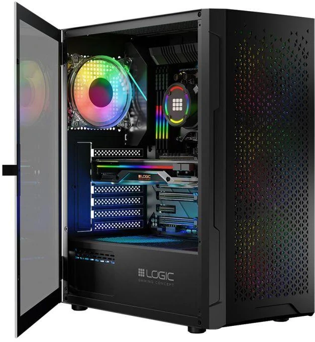 Logic ARAMIS ARGB MINIDI USB 3.0 dėklas, juodas