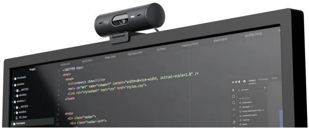 „Logitech Brio 500“ grafito spalvos internetinė vaizdo kamera