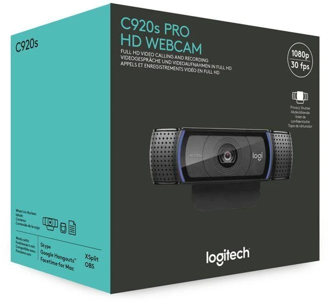 LOGITECH C920S PRO HD interneto kamera