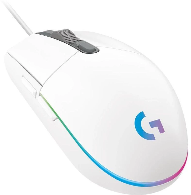 Pelė žaidimams Logitech G102 Lightsync, Balta