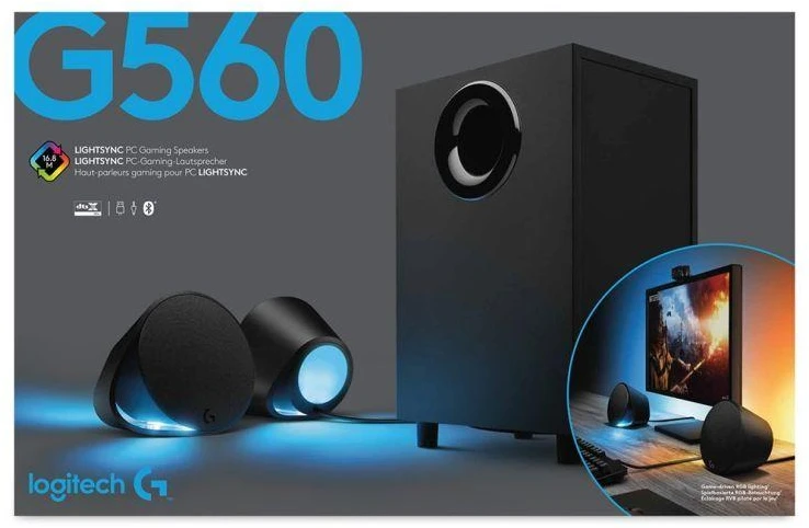 Kompiuterio kolonėlės Logitech G560 2.1 kanalai 120 W Juoda