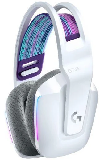 Logitech G733 Lightspeed Baltos Ausinės